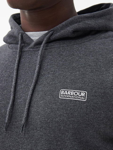 Felpa Cappuccio Barbour Small Logo da Uomo - Grigio