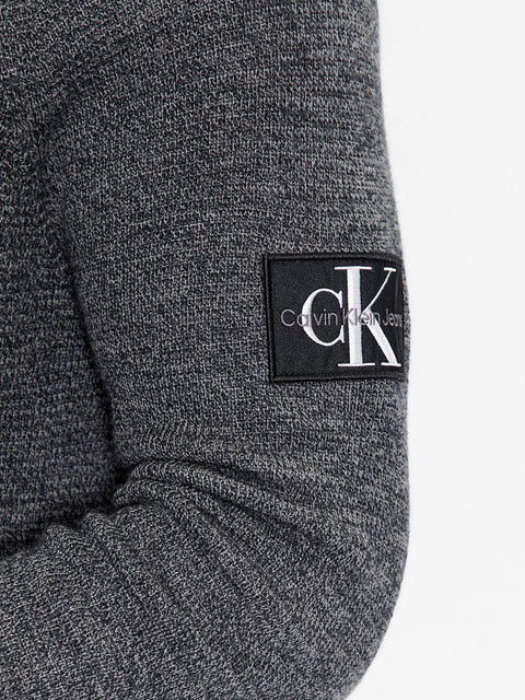 Dolcevita Calvin Klein Monologo Badge da Uomo - Grigio