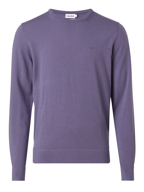 Maglione Calvin Klein Merino Crew Neck da Uomo - Viola