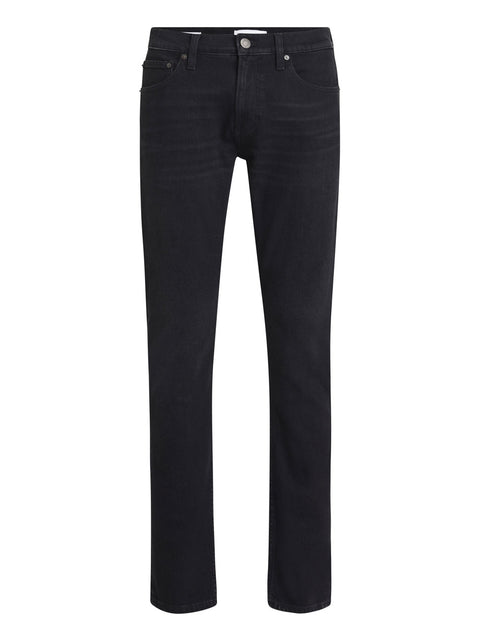 Jeans Slim Calvin Klein Washed Black da Uomo - Nero