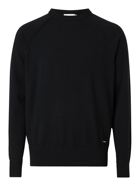 Maglione Calvin Klein Merino Comfort da Uomo - Nero