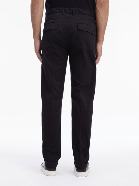 Pantalone Calvin Klein Twill Tapered da Uomo - Nero