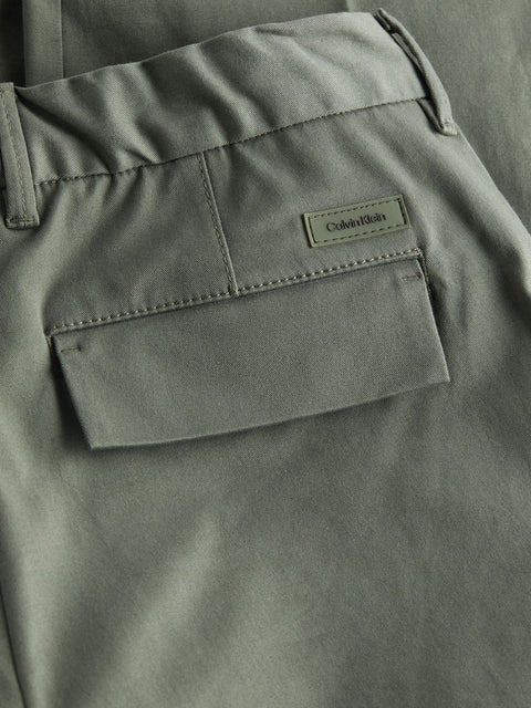 Pantalone Calvin Klein Twill Tapered da Uomo - Verde