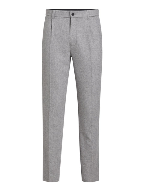 Pantalone Chino Calvin Klein Heavier Wool-Blend da Uomo - Grigio