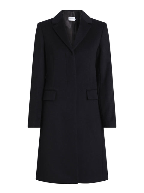 Cappotto Calvin Klein Essential Wool Coat da Donna - Nero