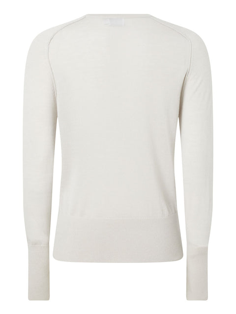 Pullover Calvin Klein Extra Fine Wool da Donna - Avorio