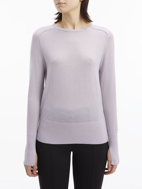 Pullover Calvin Klein Extra Fine Wool da Donna - Viola