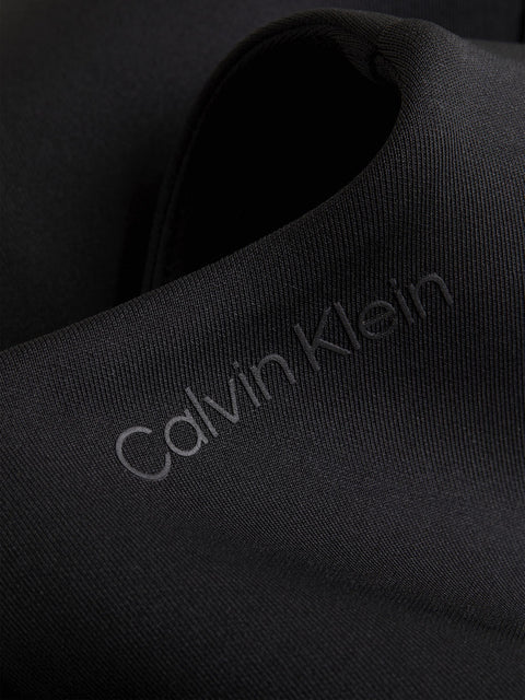 Vestito Calvin Klein Technical Knit Mini da Donna - Nero