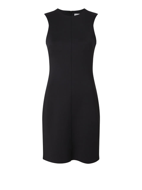 Vestito Calvin Klein Technical Knit Mini da Donna - Nero