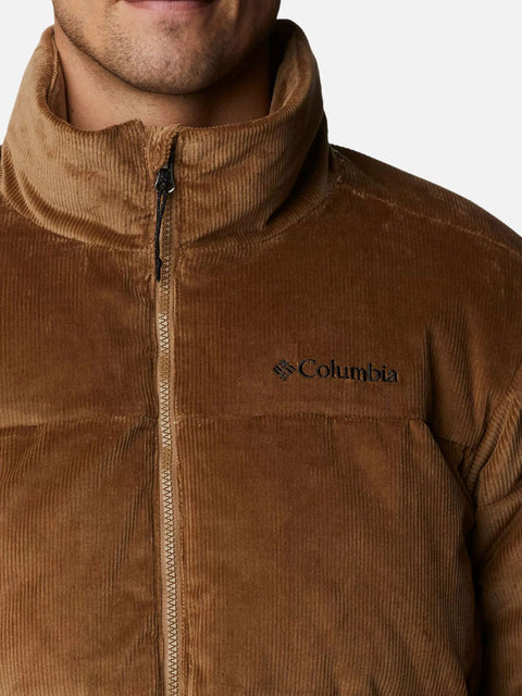 Piumino Columbia Puffect Corduroy da Uomo - Marrone