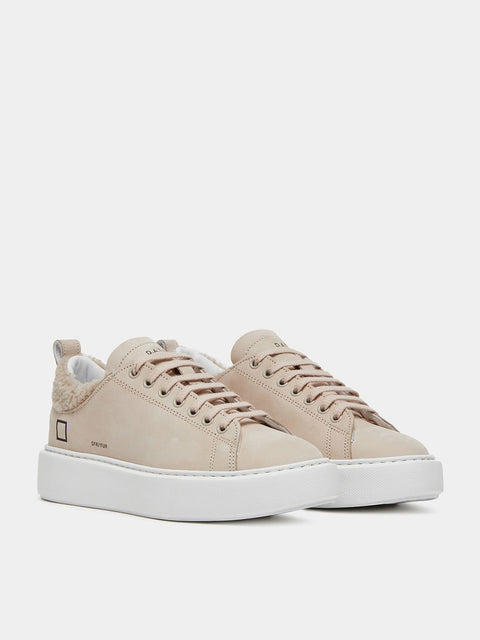 Sneakers Date Sfera Teddy da Donna - Beige