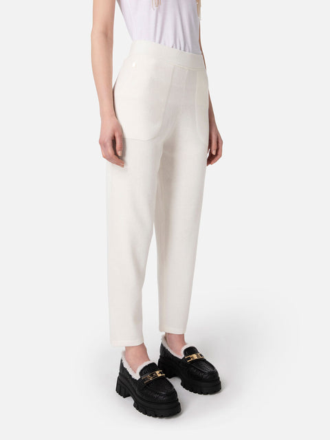 Pantalone Jogger Elisabetta Franchi da Donna - Avorio