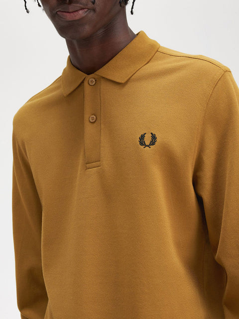 Polo Fred Perry Plain da Uomo - Marrone