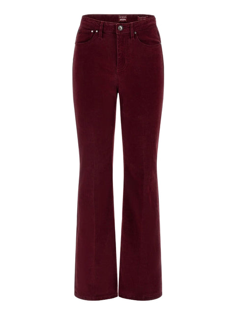 Jeans Guess Sexy Flare da Donna - Bordeaux