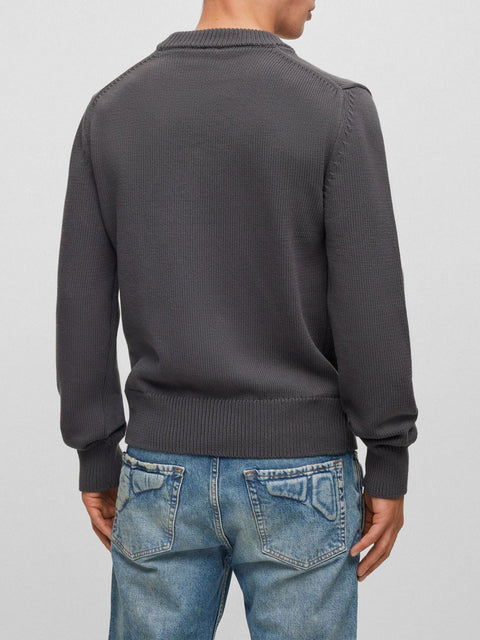 Pullover Hugo Boss Kaflash da Uomo - Grigio