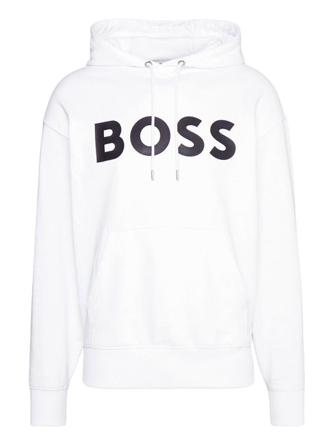 Felpa Cappuccio Hugo Boss Sullivan da Uomo - Bianco