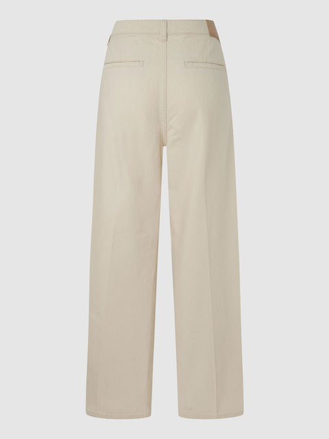 Pantalone Palazzo Pepe Jeans Cecilia da Donna - Avorio