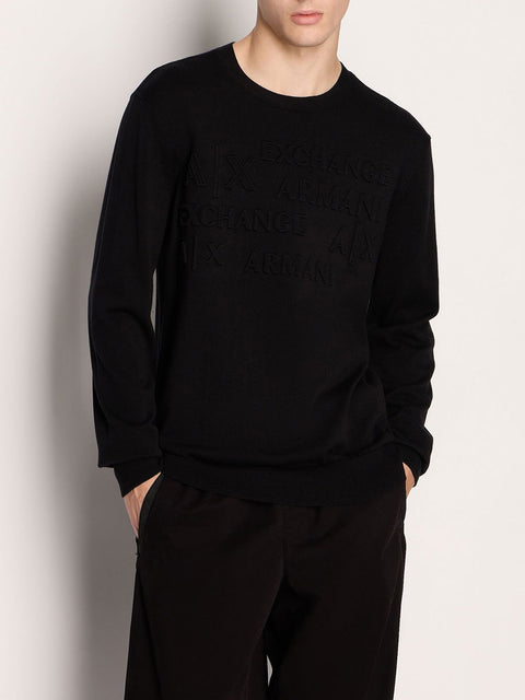 Pullover Armani Exchange da Uomo - Nero