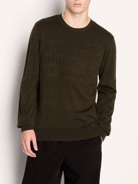 Pullover Armani Exchange da Uomo - Verde