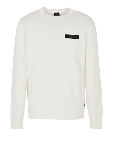 Pullover Armani Exchange da Uomo - Bianco