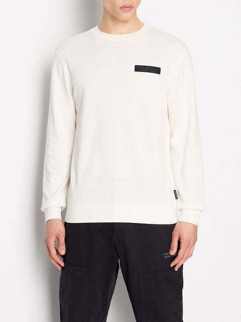 Pullover Armani Exchange da Uomo - Bianco